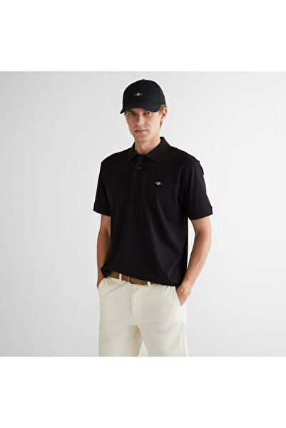 Gant Erkek Siyah Relaxed Fit Polo