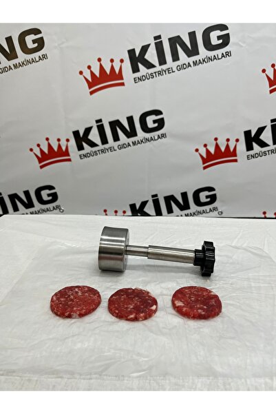 King Makina KÖFTE BASMA PRESİ 7 CM (30-40 GRAM) PASLANMAZ KÖFTE KALIBI