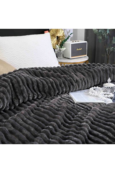 CHIRASO Cocolino CHIRASO Blanket, 200x230cm, Striped Pattern, Soft and Fluffy, for Double Bed, Microfiber, UNI