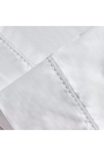 Home Centre Versailles Egyptian Cotton Sateen 400 Thread Count Super King Flat Sheet - 260x270 cm