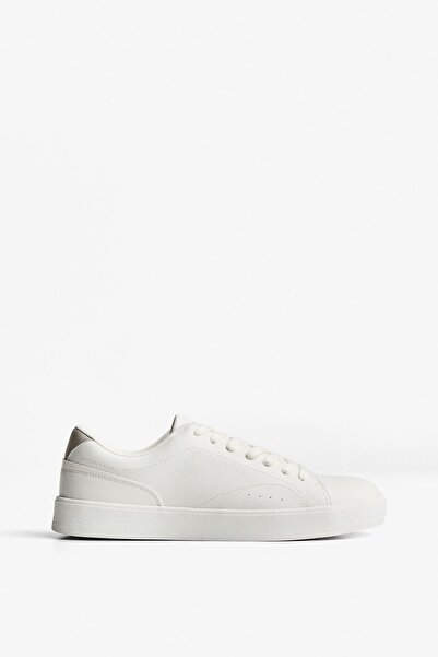 Bershka Minimalist lace-up trainers
