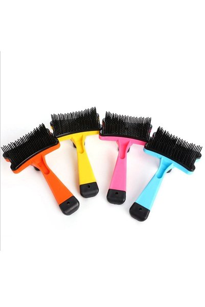 sonx Pet Cat Dog Hair Collector Automatic Button Pet Comb