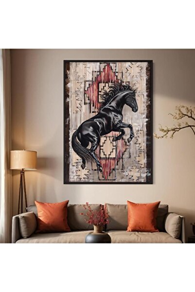 Marktna Traditional Sadu weaving canvas painting with a hollow silver frame