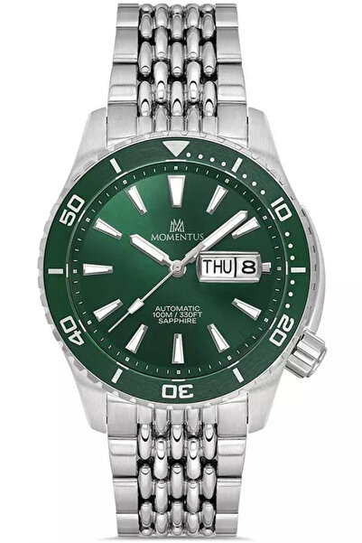 Momentus TM351T-15SS çelik kordon 10ATM safir cam otomatik erkek kol saati