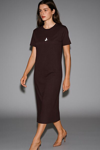 HAKKE ΦΟΡΕΜΑ με κοντό μανίκι με στάμπα με έγχυση