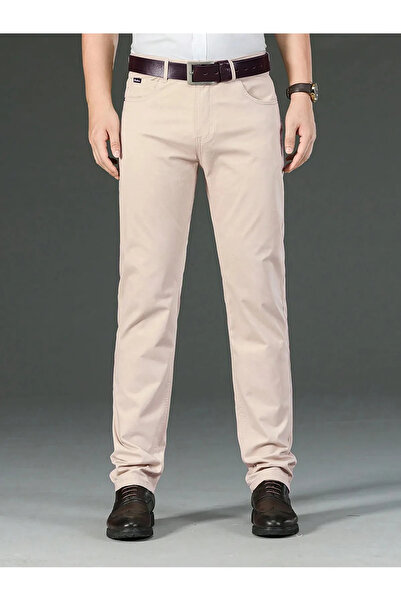 Wkm Denim Ανδρικό παντελόνι με κανονική εφαρμογή, χωρίς τζιν