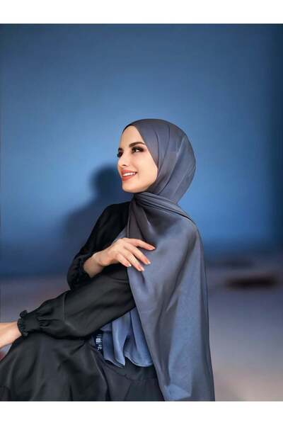 MODA Idol Satin Janjan Shawl - Gray