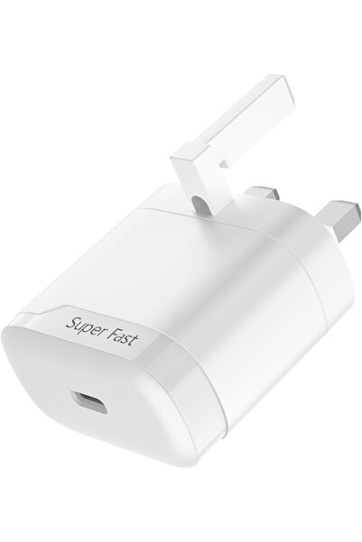 BENSN شاحن سريع USB-C بقوة 25 واط (قابس بريطاني) لأجهزة سامسونج وأجهزة USB-C