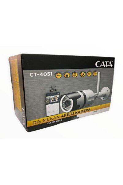 Cata Ct-4051 V2 Gece Görüşlü Akıllı Dış Mekan Kamera (YENİ MODEL)