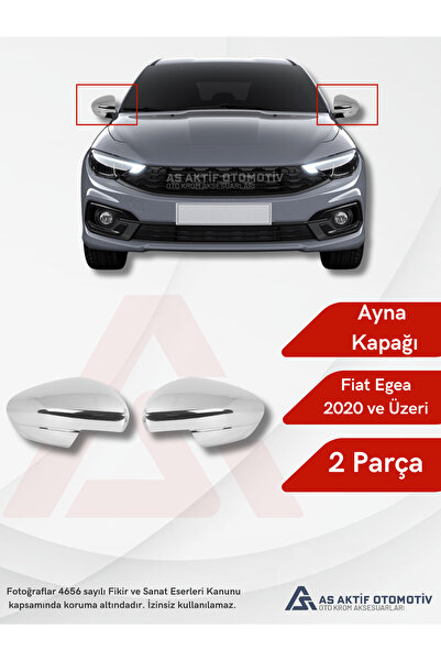 as aktif otomotiv oto krom aksesuarları Fiat Egea SD/HB/SW Ayna Kapağı 2 Parç...