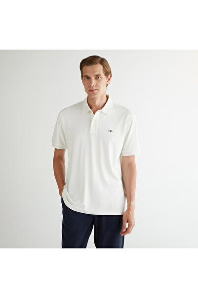 Gant Erkek Krem Relaxed Fit Polo