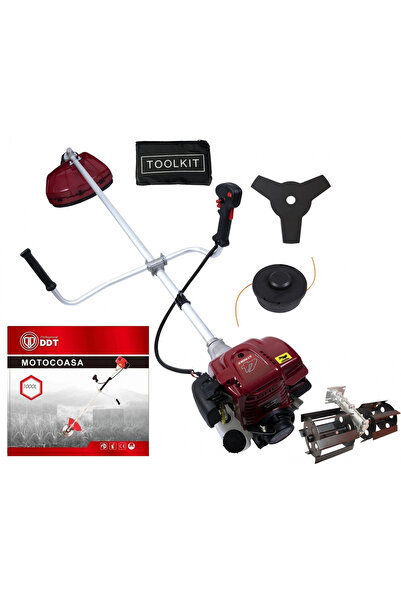 DDT Motocoasa pe benzina in 4 timpi, DDT-1000L, 7 Cp, 62 CC, 3 acc. incluse + Cultivator 28