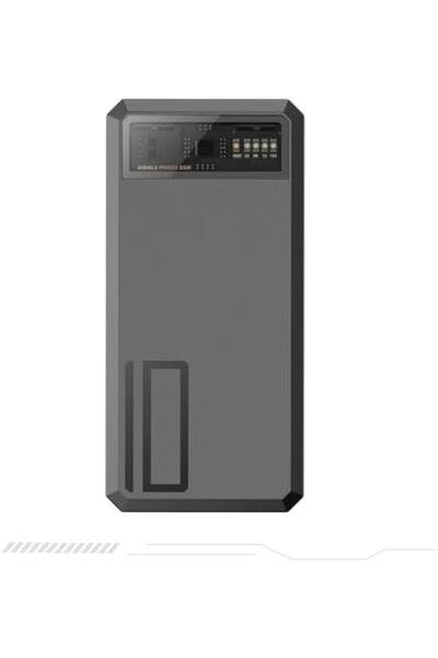 MEGACOM 10000mAh 20W Quick Charging Power Bank with 1 USB-C In/Out port and 2 USB-A Port, Transparen