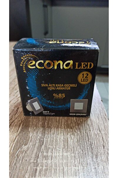 ECONA SIVA ALTI KASA GEÇMELİ LEDLİ ARMATÜR MERDİVEN VE KORİDOR AYDINLATMASI MAVİ RENK