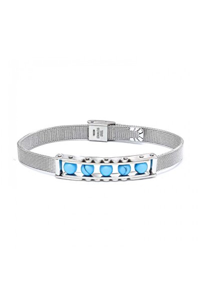 SeyCey.co Turquoise Stone and Stainless Steel Bracelet |   February 14 Valent...