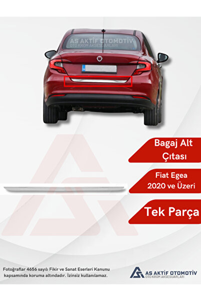 as aktif otomotiv oto krom aksesuarları Fiat Egea SD Bagaj Alt Çıtası 2020 ve...
