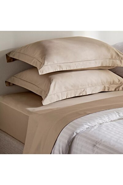 Home Centre Aspen Cotton Bamboo Sateen 300 Thread Count Super King Flat Sheet - 260x270 cm
