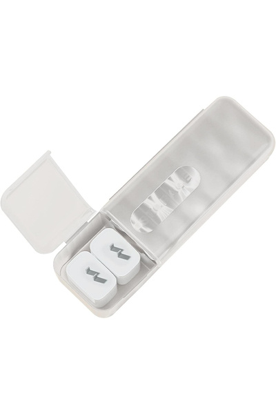 Flippy Cutie organizatoare de cabluri, rabatabilă, plastic, 28 x 9 x 6 cm, albă