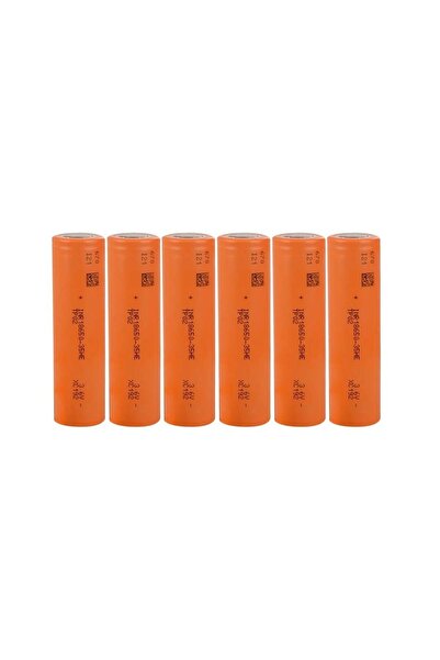 Tenpower INR18650-35HE - 3.7V 3500 Mah Li-ion Şarjlı Pil - 10A 6 Lı Paket