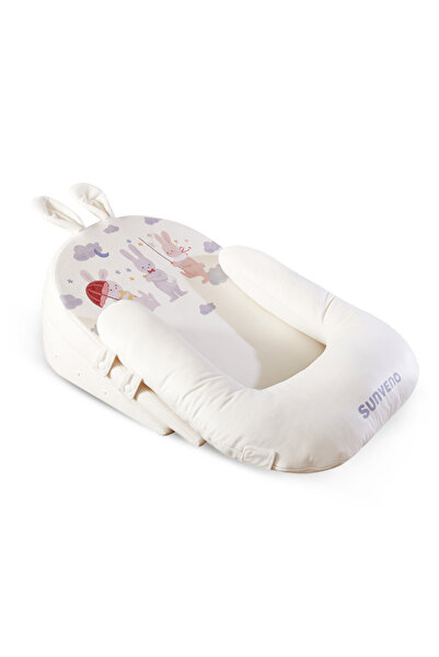 Sunveno وسادة محمولة للأطفال مضادة للانسكاب على شكل حرف U مع وسادة مائلة بزاو...