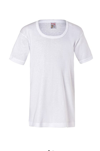 Namaldı Children's Cotton Open Collar Half Sleeve Underwear 3 Pieces