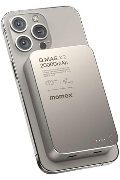 Shopi Momax Q.Mag X2 20000mAh Gen2 Wireless Power Bank - Titanium
