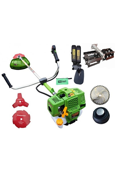 brg Motocoasa pe benzina Procraft T4350 Pro, 4.8 Cp, 58 CC, 5 acc. incluse + Prasitoare 28mm*9T