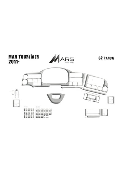Marscockpitdesign غطاء وحدة التحكم/الغطاء التوربيدي Man Tourliner 2011-62P