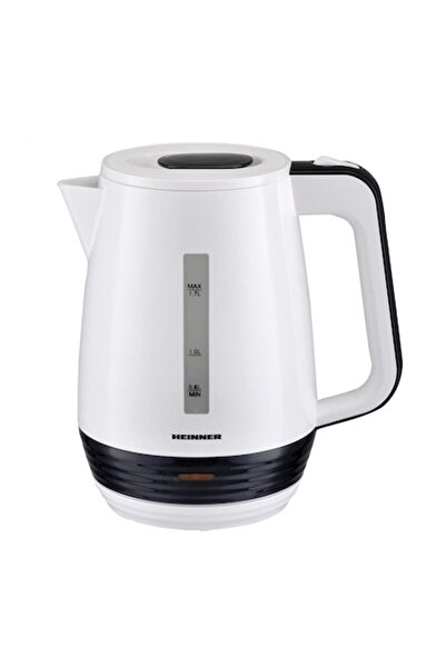 Heinner HEK-17WH Electric Kettle, 1.7 L, Stainless Steel Heating Element, Auto Shut-Off, Plastic, Bl