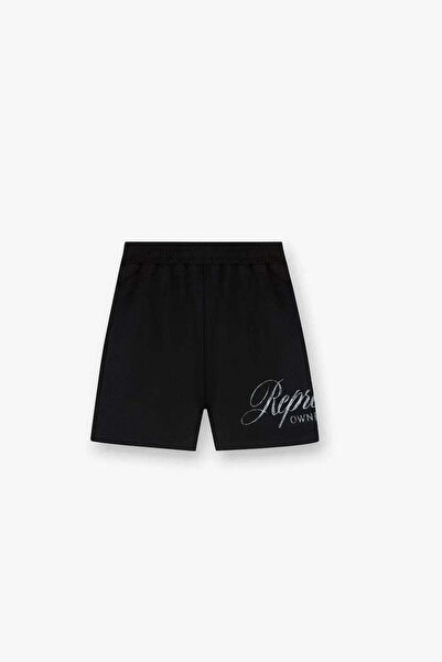 American Rag Cie Represent Owners Club Script Mesh Shorts - 100% Cotton, Black, for Men