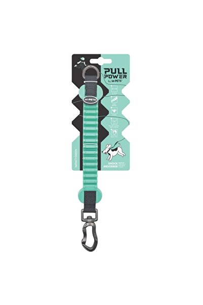 M-PETS Pull Power Shock Absorber Intermediate Leash Green