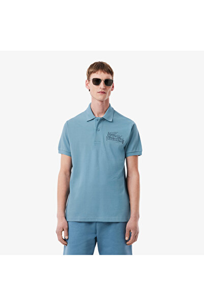 Lacoste L.12.12 Classic Fit Erkek Mavi Polo
