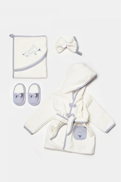 Biorganic Love Floral Girl's Bathrobe Set