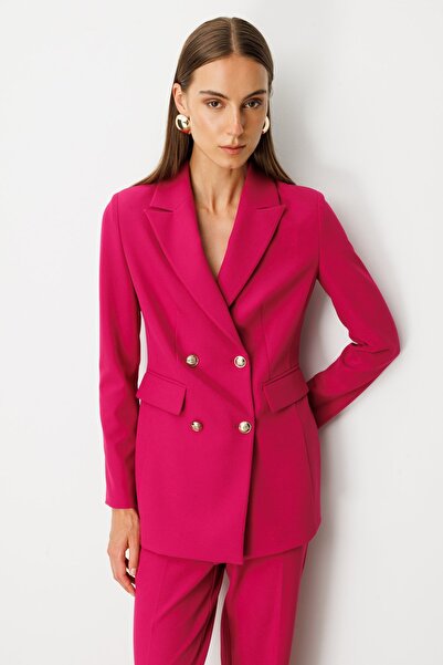 Ekol Kruvaze Yaka Kapak Cepli Ceket