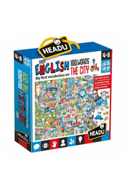 Headu Puzzle Headu Teacher Tested - Orasul, 100 Words in English, 108 Pieces