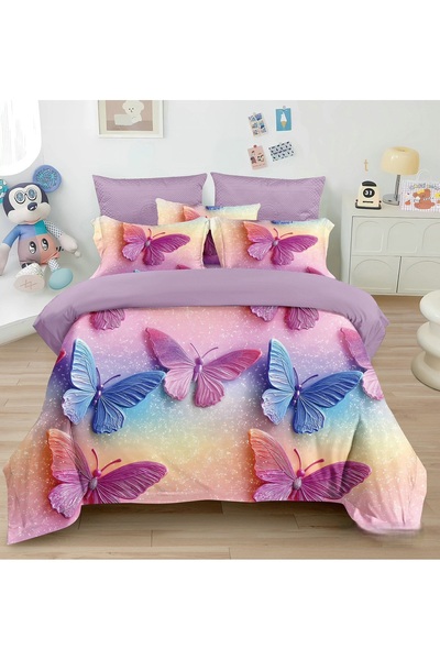 CHIRASO CHIRASO Bedding, Finet 5D Identical to the picture, ELASTIC Sheet 180x200+25cm, Duvet Cover, 2 Pillowcases