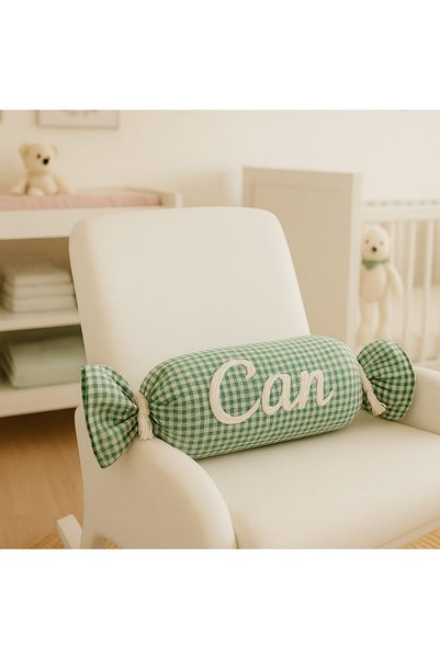 Çikoleyt Design Kişiye Özel Bebek Yastığı - Şeker Yastık