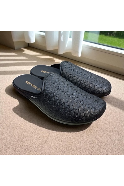 Ceyo Ορθοπεδικές άνετες και ελαφριές δερμάτινες παντόφλες σπιτιού