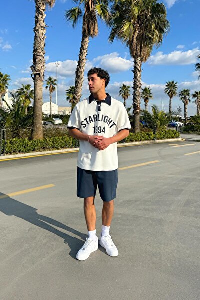 Flaw Wear Navy Blue Basic Shorts with Elastic Waistband