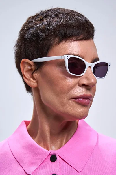 Bilge Karga Mavri White Black Sunglasses