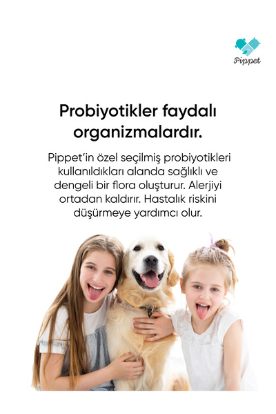 Pippet Kedi Köpek Alerjilerine Karşı Probiyotikli Koruma Seti Yüzey Tem + Alerji Önleyici + Ağız Bakım
