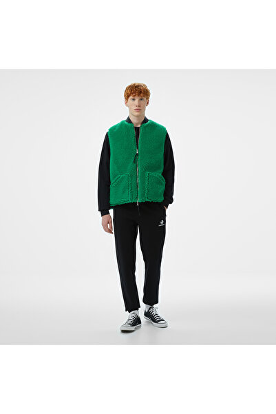 Converse Star Chevron Baskılı Erkek Oversize Fit Siyah Eşofman Alti