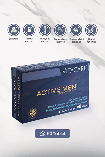 VITACARE OTC VITACARE Active Men 60 Tablet | Beslenme Takviyesi