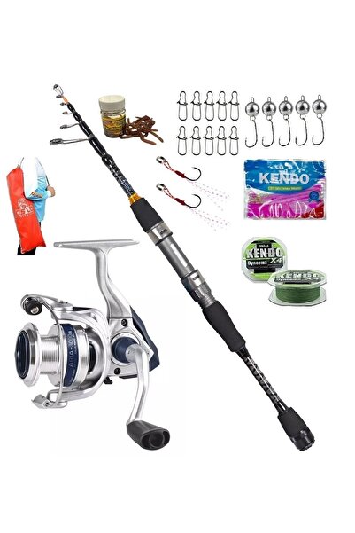 Oslo Okuma Aria-1000a 2.28mt 0,5-10gr Ryuji Rock Fish Teleskopik Lrf Olta Takımı Seti