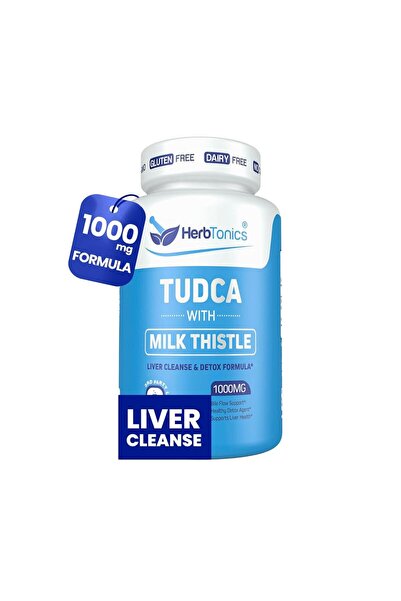 Herbtonics Tudca with Milk Thistle 1000 Mg 60 Capsules