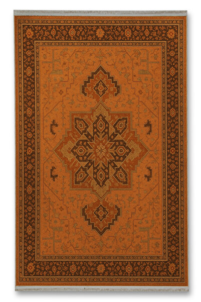 Rugs Modern Halı سجادة ديكور حديثة منقوشة بنمط تقليدي باللون البني الداكن من ...