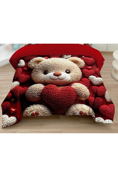 CHIRASO Lenjerie CHIRASO, Finet 5D Identic cu poza, Cearceaf ELASTIC 180x200+25cm, Husă pilotă, 2 Fețe Pernă