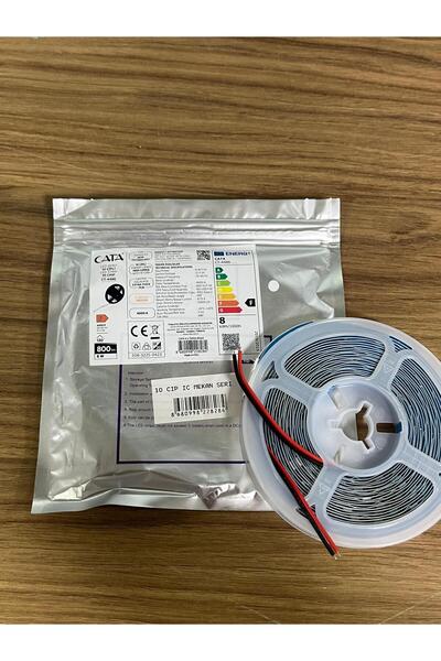 Cata CT-4486 10 Çip Beyaz Şerit LED - 5 Metre (İç Mekan Kullanımı)(Adaptör dahil değildir.)