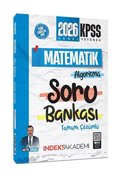 Anla Kazan Yayınları İndeks 2026 KPSS Matematik Algoritma Soru Bankası Çözümlü