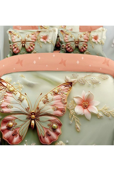 CHIRASO CHIRASO Bedding, Finet 5D Identical to the picture, ELASTIC Sheet 180x200+25cm, Duvet Cover, 2 Pillowcases